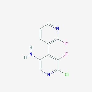 molecular formula C10H6ClF2N3 B8677451 [3,4'-Bipyridin]-3'-amine,6'-chloro-2,5'-difluoro- CAS No. 1312755-63-7