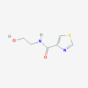 molecular formula C6H8N2O2S B8677489 N-(2-hydroxyethyl)-4-thiazolecarboxamide CAS No. 121261-82-3