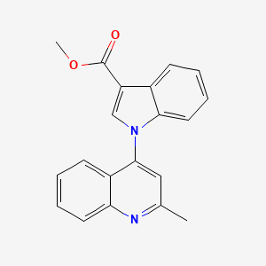 molecular formula C20H16N2O2 B8677504 Methyl 1-(2-methylquinolin-4-yl)-1H-indole-3-carboxylate CAS No. 649539-20-8