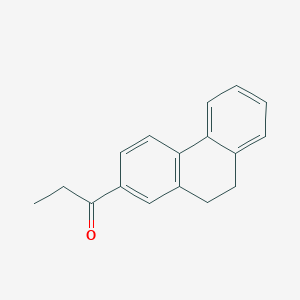 molecular formula C17H16O B8677517 1-(9,10-Dihydrophenanthren-2-yl)propan-1-one CAS No. 7506-00-5