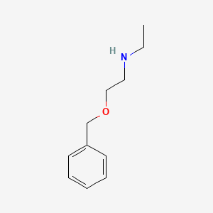 molecular formula C11H17NO B8677535 N-[2-(benzyloxy)ethyl]-N-ethylamine 