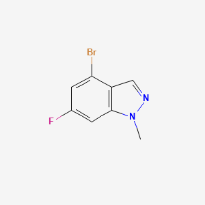 molecular formula C8H6BrFN2 B8677546 4-bromo-6-fluoro-1-methyl-1H-indazole 
