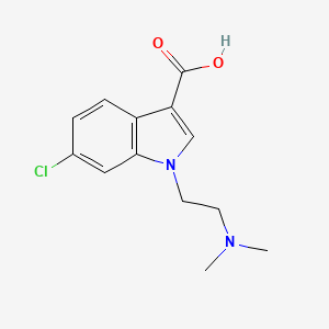 molecular formula C13H15ClN2O2 B8677596 6-Chloro-1-[2-(dimethylamino)ethyl]-1H-indole-3-carboxylic acid CAS No. 921194-98-1