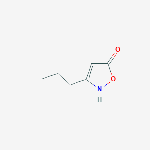 molecular formula C6H9NO2 B8677611 3-Propyl-2,5-dihydro-1,2-oxazol-5-one 