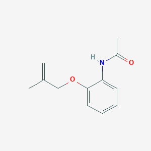 molecular formula C12H15NO2 B8677634 N-{2-[(2-Methylprop-2-en-1-yl)oxy]phenyl}acetamide CAS No. 88924-86-1