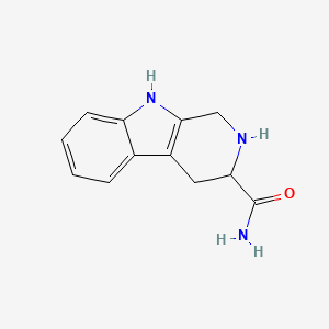 molecular formula C12H13N3O B8677649 2,3,4,9-Tetrahydro-1H-pyrido[3,4-B]indole-3-carboxamide 