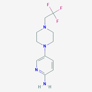 2-Pyridinamine,5-[4-(2,2,2-trifluoroethyl)-1-piperazinyl]-