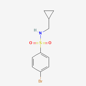 molecular formula C10H12BrNO2S B8677773 4-bromo-N-(cyclopropylmethyl)benzenesulfonamide 