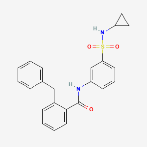 2-benzyl-N-[3-(cyclopropylsulfamoyl)phenyl]benzamide