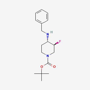 molecular formula C17H25FN2O2 B8677788 (3S,4S)-tert-butyl 4-(benzylamino)-3-fluoropiperidine-1-carboxylate 