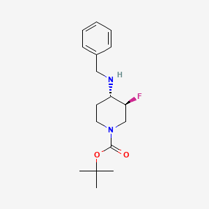 (3S,4S)-tert-butyl 4-(benzylamino)-3-fluoropiperidine-1-carboxylate