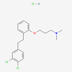 1-Propanamine, 3-(2-(2-(3,4-dichlorophenyl)ethyl)phenoxy)-N,N-dimethyl-, hydrochloride