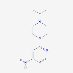 molecular formula C12H20N4 B8677817 2-(4-Isopropyl-piperazin-1-yl)-pyridin-4-ylamine 