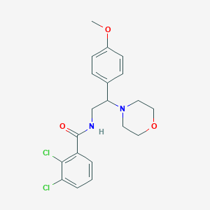 molecular formula C20H22Cl2N2O3 B8677834 2,3-dichloro-N-[2-(4-methoxyphenyl)-2-(morpholin-4-yl)ethyl]benzamide 