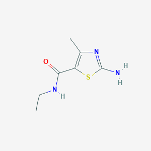 molecular formula C7H11N3OS B8677848 2-amino-N-ethyl-4-methylthiazole-5-carboxamide 