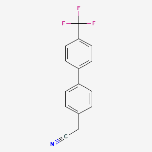 [4'-(Trifluoromethyl)[1,1'-biphenyl]-4-yl] acetonitrile