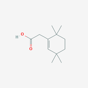 molecular formula C12H20O2 B8677906 (3,3,6,6-Tetramethylcyclohex-1-en-1-yl)acetic acid CAS No. 90103-44-9