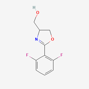 B8677911 [2-(2,6-Difluorophenyl)-4,5-dihydro-1,3-oxazol-4-yl]methanol CAS No. 169762-37-2