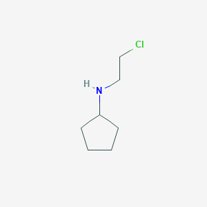 molecular formula C7H14ClN B8677921 N-cyclopentyl-N-(2-chloroethyl)amine 