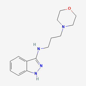 molecular formula C14H20N4O B8677955 Indazole, 3-((3-morpholinopropyl)amino)- CAS No. 108552-93-8