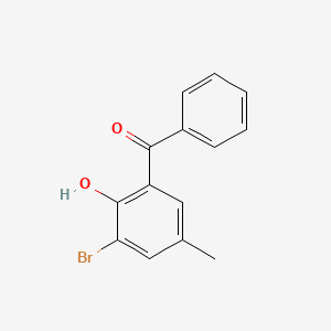 (3-Bromo-2-hydroxy-5-methylphenyl)(phenyl)methanone