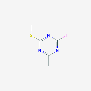 2-Iodo-4-methyl-6-(methylthio)-1,3,5-triazine