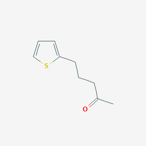 molecular formula C9H12OS B8677991 2-(4-Oxopentyl)thiophene 