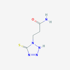 3-(5-Sulfanylidene-2,5-dihydro-1H-tetrazol-1-yl)propanamide