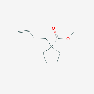 molecular formula C11H18O2 B8678006 1-(3-Butenyl)Cyclopentane Carboxylic Acid Methyl Ester CAS No. 220878-56-8