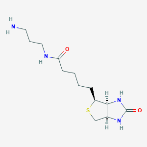 molecular formula C13H24N4O2S B8678068 N-(3-aminopropyl)-5-((3aS,4S,6aR)-2-oxohexahydro-1H-thieno[3,4-d]imidazol-4-yl)pentanamide 