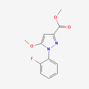 Methyl 1-(2-fluorophenyl)-5-methoxy-1H-pyrazole-3-carboxylate