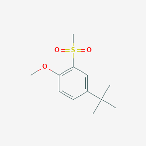 molecular formula C12H18O3S B8678092 4-tert-Butyl-2-(methanesulfonyl)-1-methoxybenzene CAS No. 79573-96-9