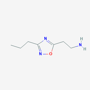 molecular formula C7H13N3O B8678164 2-(3-Propyl-[1,2,4]oxadiazol-5-yl)-ethylamine 