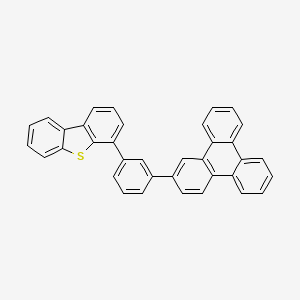 molecular formula C36H22S B8678166 4-[3-(2-triphen ylenyl)phenyl]-Dibenzothiophene 