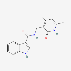 N-((4,6-dimethyl-2-oxo-1,2-dihydropyridin-3-yl)methyl)-2-methyl-1H-indole-3-carboxamide