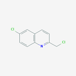 molecular formula C10H7Cl2N B8678181 6-Chloro-2-(chloromethyl)quinoline CAS No. 137898-64-7