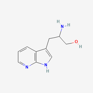 2-amino-3-(1H-pyrrolo[2,3-b]pyridin-3-yl)propan-1-ol