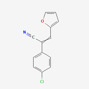(2Z)-2-(4-chlorophenyl)-3-(2-furyl)-2-propenenitrile