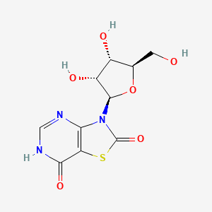 3-((2R,3R,4S,5R)-3,4-Dihydroxy-5-(hydroxymethyl)tetrahydrofuran-2-yl)thiazolo[4,5-d]pyrimidine-2,7(3H,4H)-dione