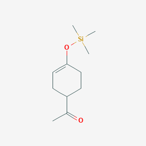1-{4-[(Trimethylsilyl)oxy]cyclohex-3-en-1-yl}ethan-1-one