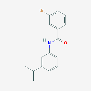 molecular formula C16H16BrNO B8678280 3-bromo-N-(3-isopropylphenyl)benzamide 