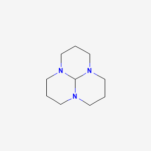 molecular formula C10H19N3 B8678307 hexahydro-1H,4H,7H-3a,6a,9a-triazaphenalene CAS No. 67705-41-3