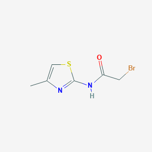 molecular formula C6H7BrN2OS B8678325 2-bromo-N-(4-methyl-1,3-thiazol-2-yl)acetamide 