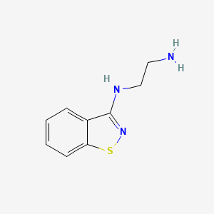 molecular formula C9H11N3S B8678339 N1-(benzo[d]isothiazol-3-yl)ethane-1,2-diamine 