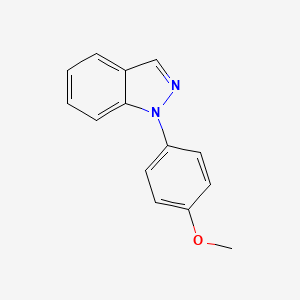 molecular formula C14H12N2O B8678383 1-(4-Methoxyphenyl)-1h-indazole 