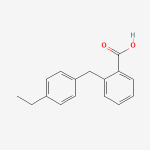 molecular formula C16H16O2 B8678405 2-[(4-Ethylphenyl)methyl]benzoic acid CAS No. 36778-39-9