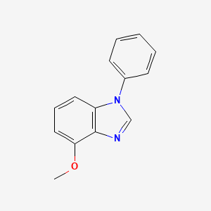 molecular formula C14H12N2O B8678425 1-Phenylbenzimidazole deriv. 55 