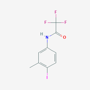 molecular formula C9H7F3INO B8678442 2,2,2-trifluoro-N-(4-iodo-3-methylphenyl)acetamide 