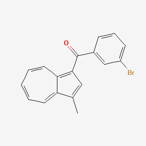 molecular formula C18H13BrO B8678452 (3-Bromophenyl)(3-methylazulen-1-yl)methanone CAS No. 655237-27-7