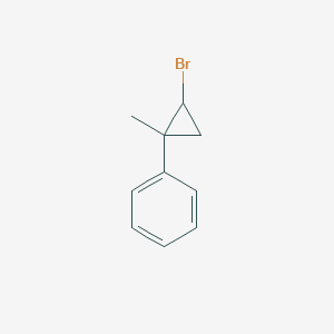 molecular formula C10H11Br B8678459 Cyclopropane, 2-bromo-1-methyl-1-phenyl- 
